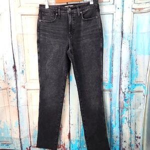 Madewell Curvy Mid Rise Stovepipe Raw Hem Jeans